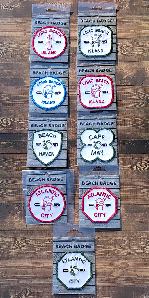 Beach Badge Patches - Group D