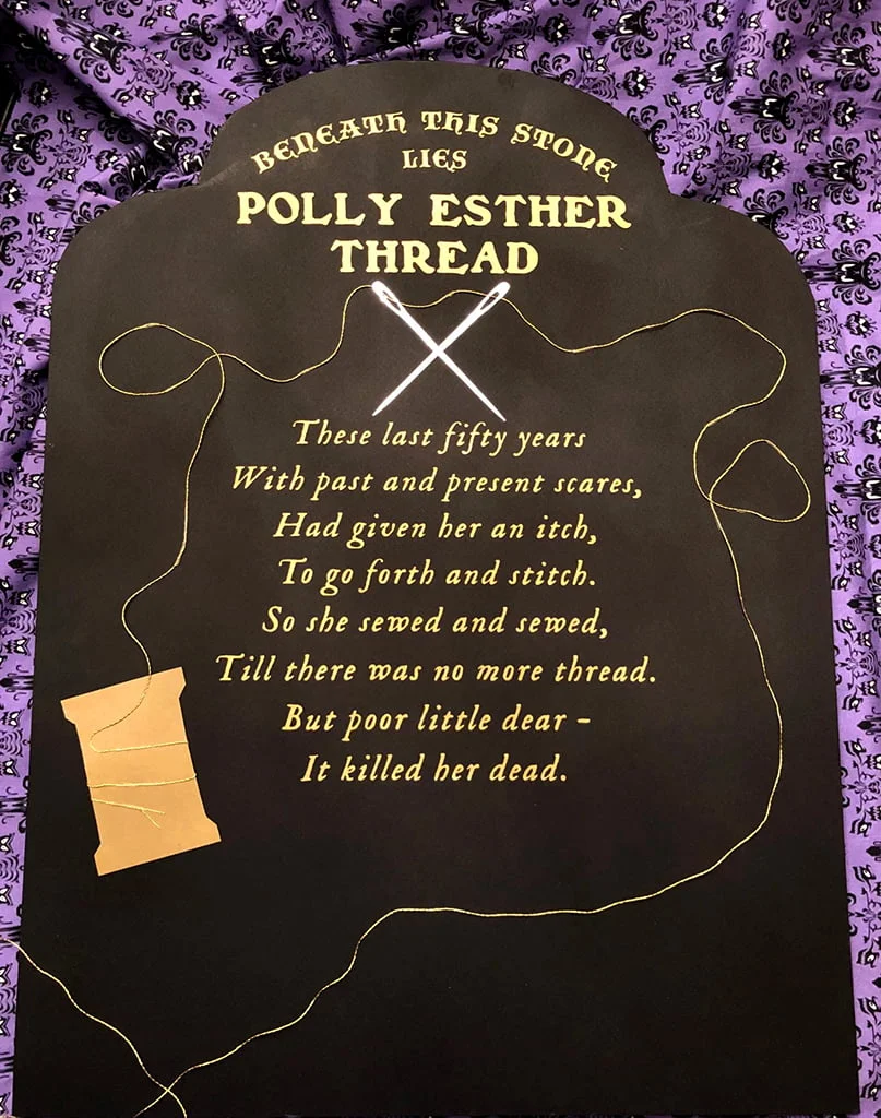 Ghost Host Coat - Tombstone Poem