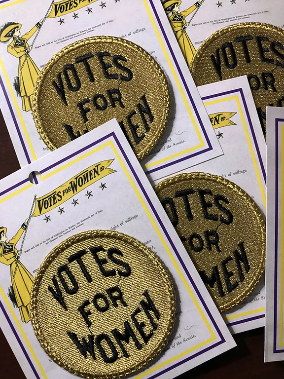 Votes for Women Patch Backer Cards Group