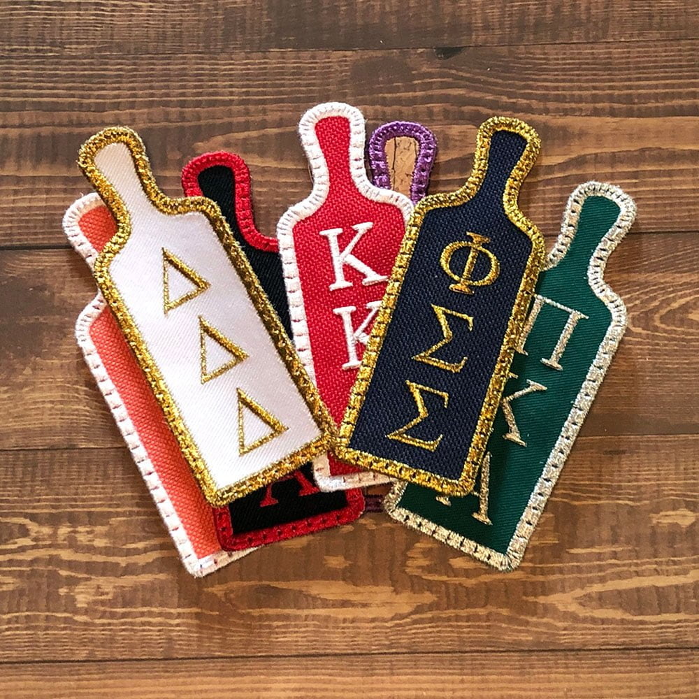 Custom Fraternity Sorority Paddle Patches - Girl with a Star