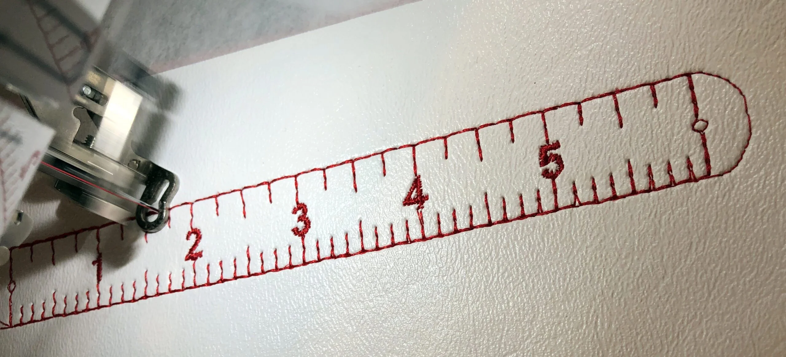 Ruler Key Fob Sew Out