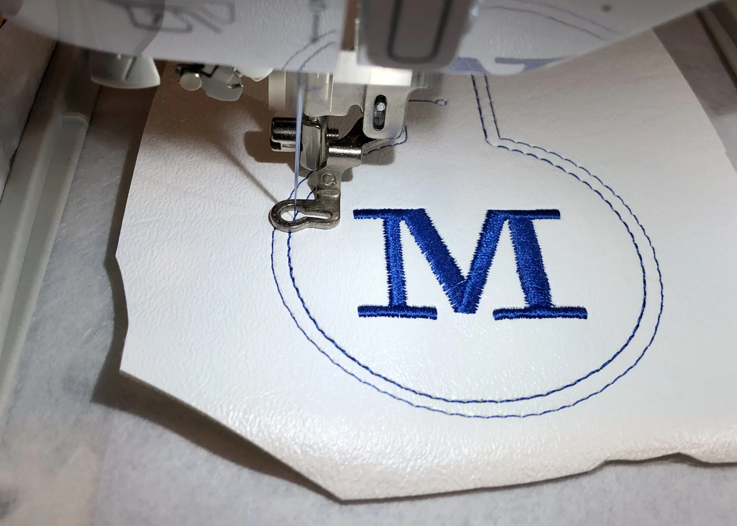 Circle Key Fob Sew Out 2
