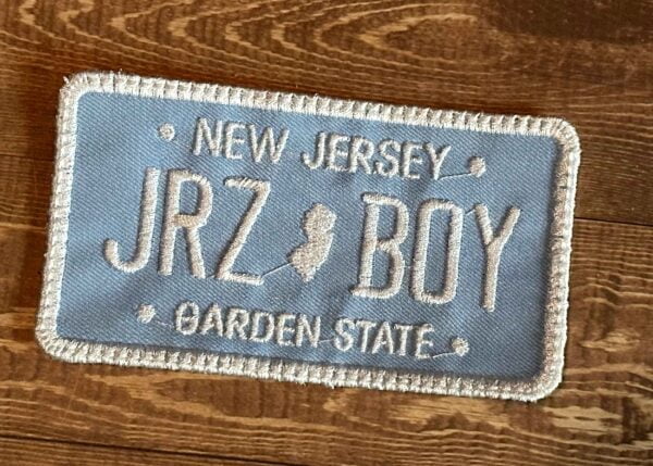 NJ License Plate Jersey Boy Patch