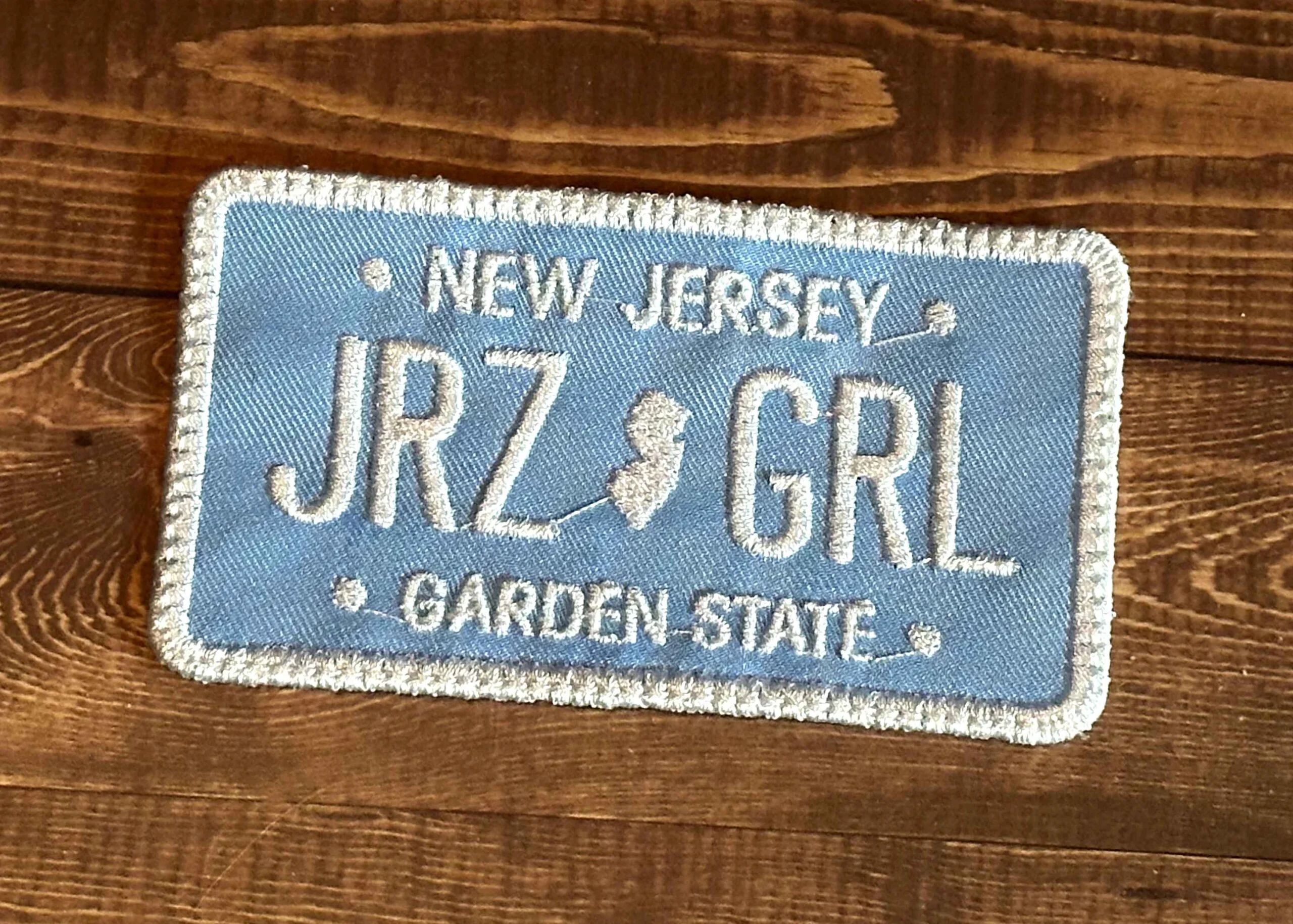 NJ License Plate Jersey Girl Patch