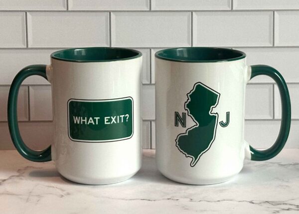 Mug What Exit? New Jersey Front & Back