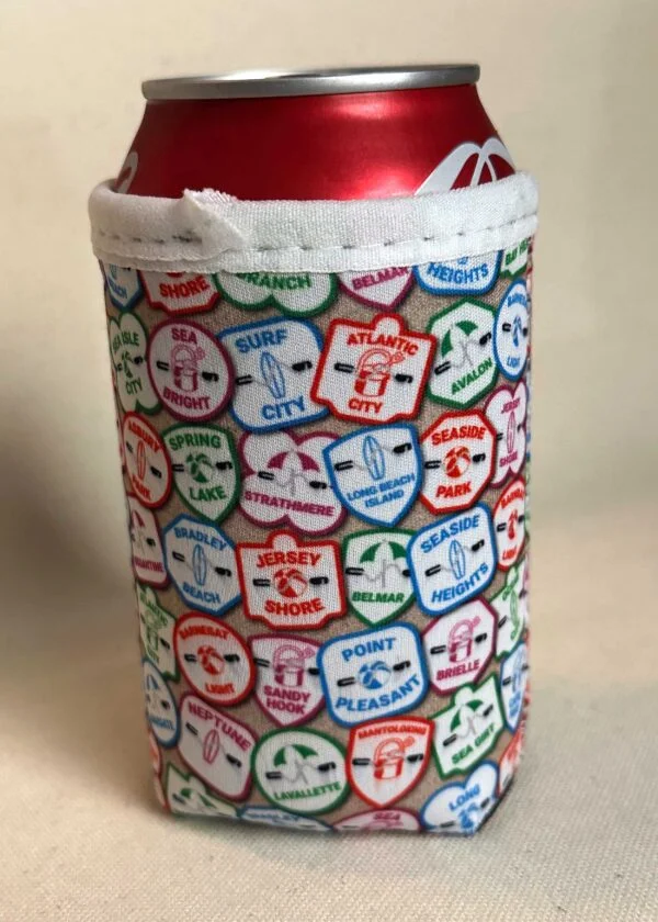 Koozie Beach Badges Front