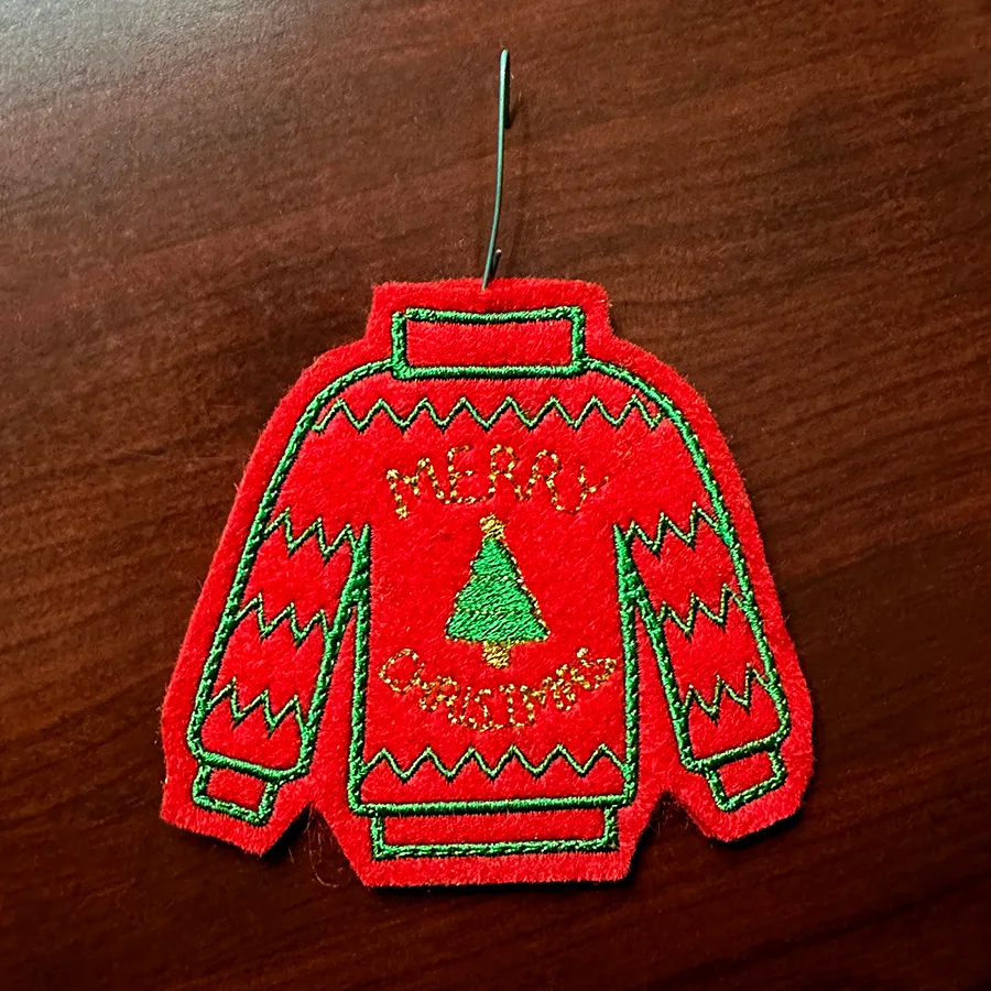 ITH Ugly Sweater Ornaments - Pattern Only