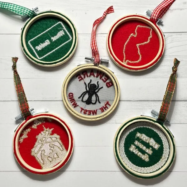 Group Backs Hoop Ornaments