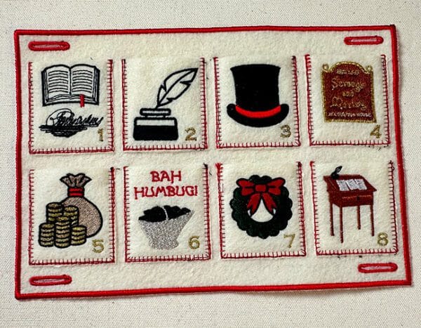 Christmas Carol Advent Calendar Panel B