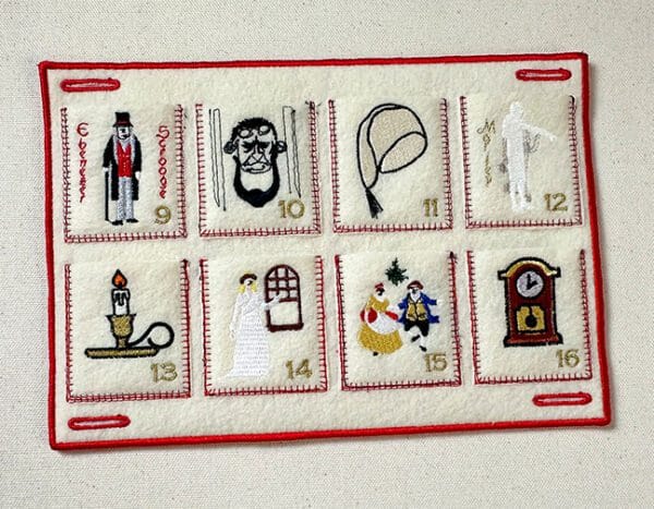 Christmas Carol Advent Calendar Panel C