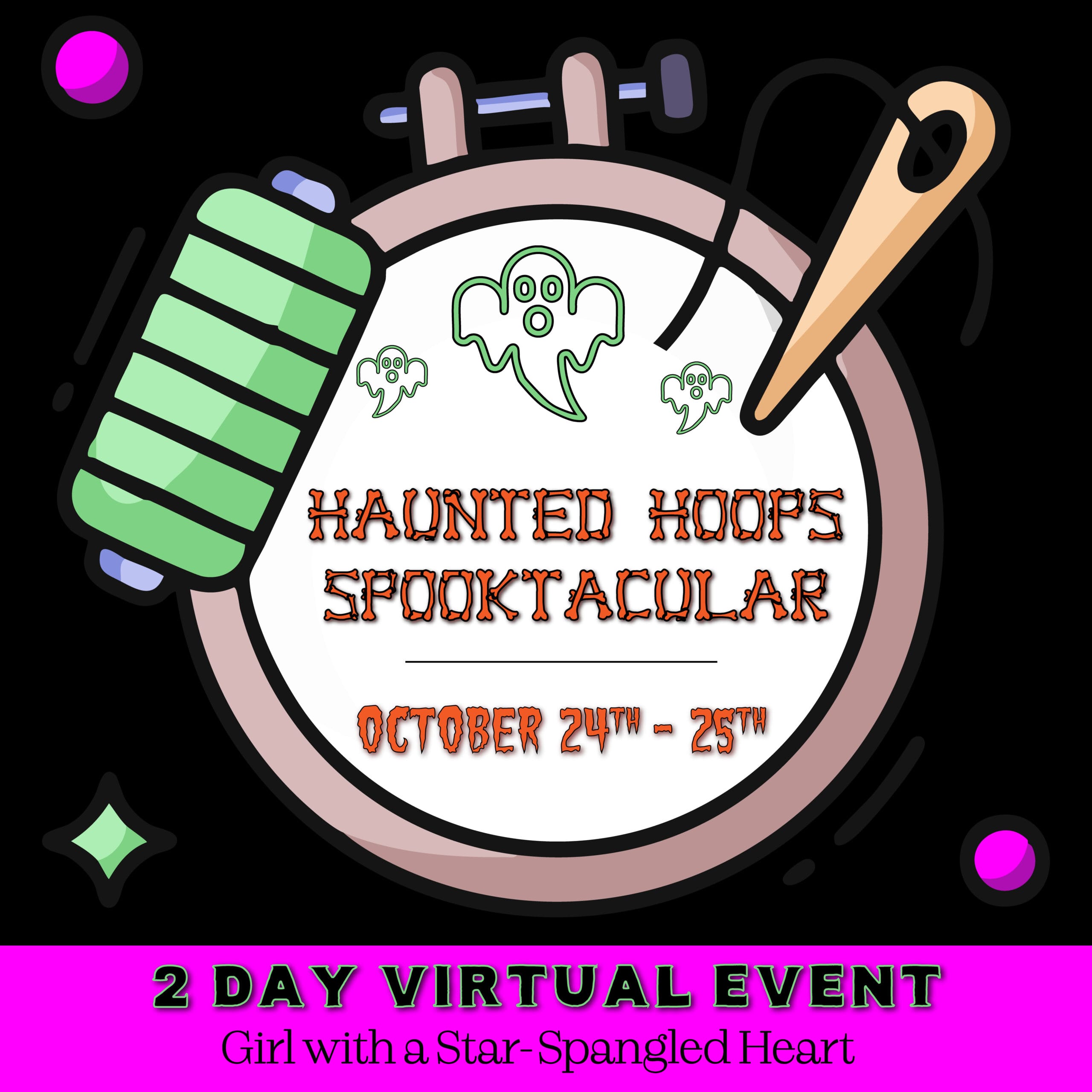 Haunted Hoops Spooktacular Logo Haunted Hoops Spooktacular Logo
