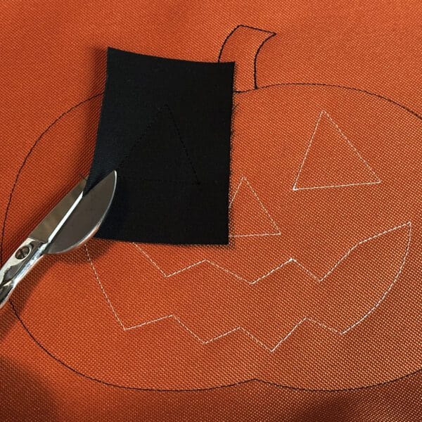 Pumpkin Applique Eye