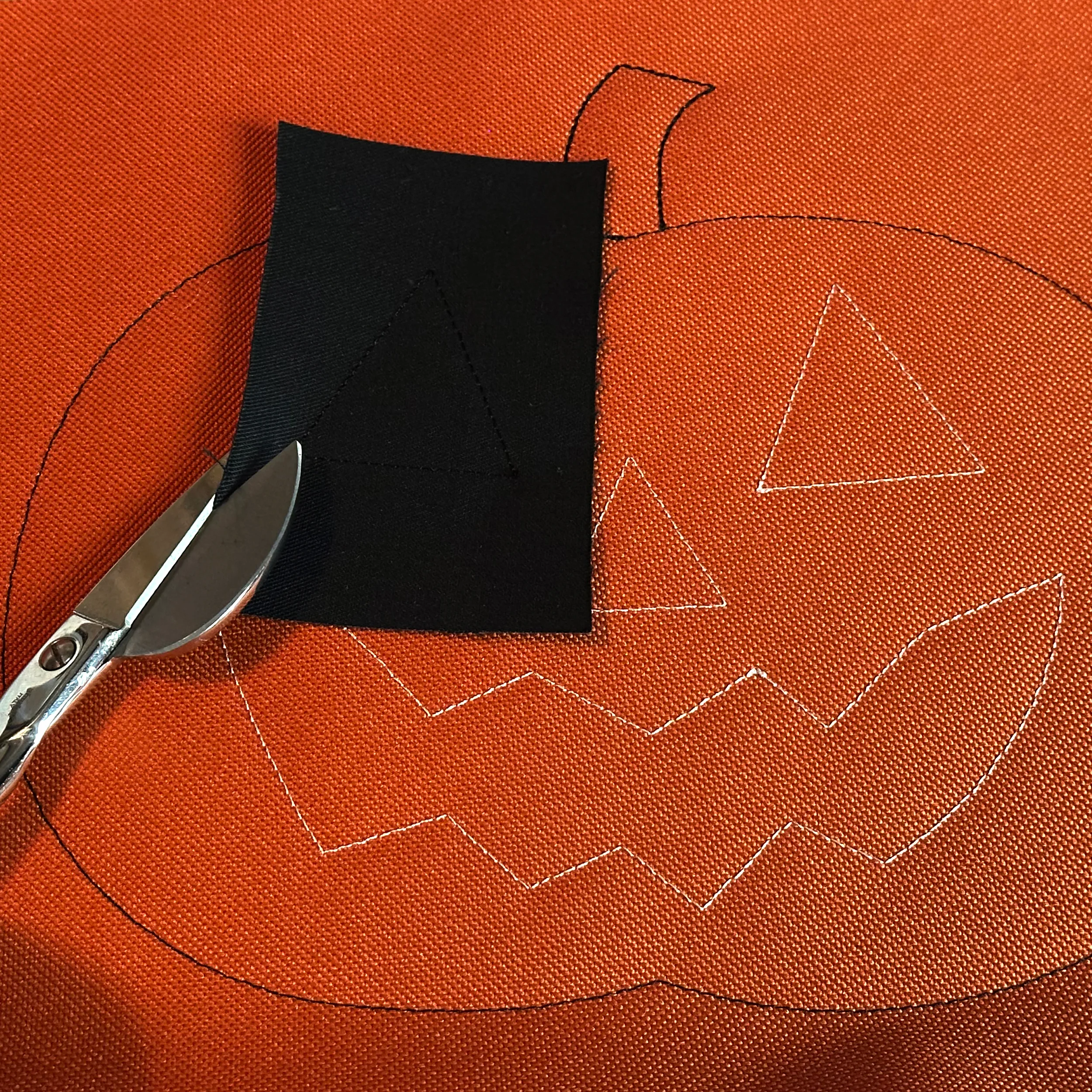 Pumpkin Applique Eye